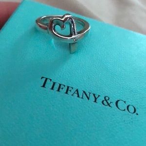 Tiffany & Co. Loving Heart Ring w/ Single Diamond